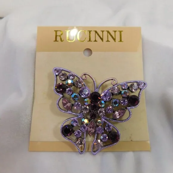 Ladies Rucinni Brooch - Picture 2 of 2